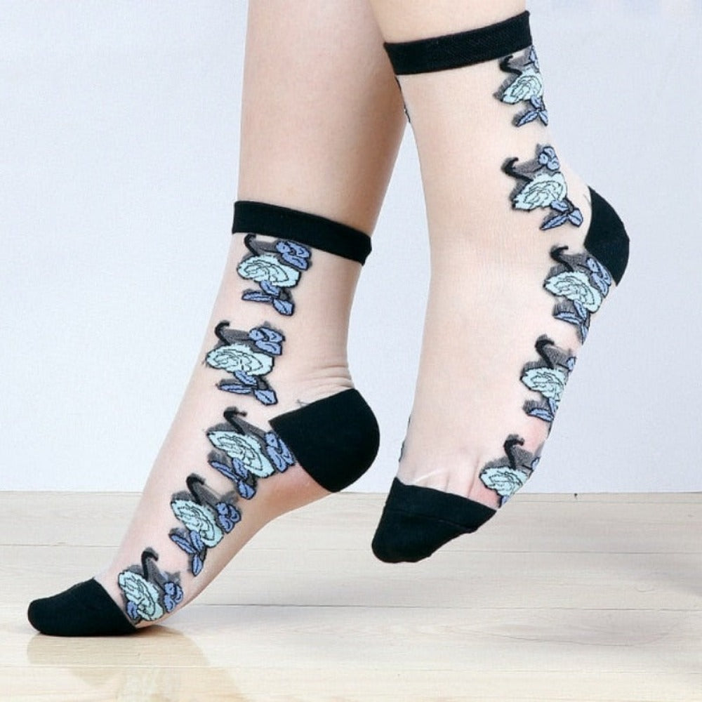 Everyday.Discount socks for women nylonic socks heels halfsocks socks polkadots spandex invisible transparent sheer ankle socks tights toesocks thin compression socks ankle length 