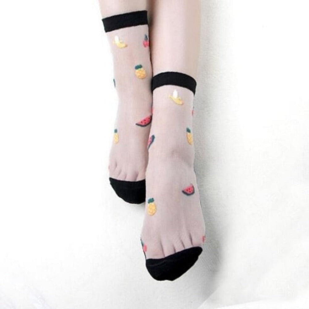 Everyday.Discount socks for women nylonic socks heels halfsocks socks polkadots spandex invisible transparent sheer ankle socks tights toesocks thin compression socks ankle length 