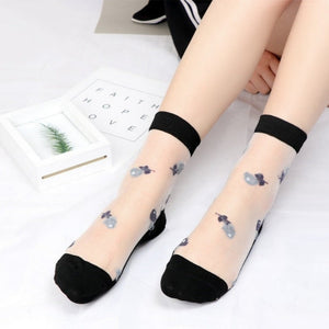 Everyday.Discount socks for women nylonic socks heels halfsocks socks polkadots spandex invisible transparent sheer ankle socks tights toesocks thin compression socks ankle length 