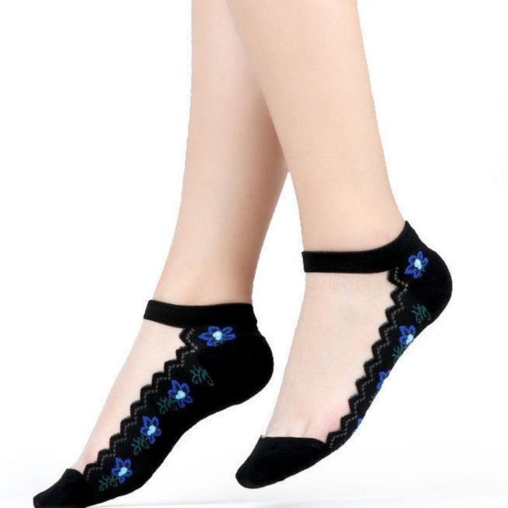 Everyday.Discount socks for women nylonic socks heels halfsocks socks polkadots spandex invisible transparent sheer ankle socks tights toesocks thin compression socks ankle length 