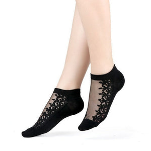 Everyday.Discount socks for women nylonic socks heels halfsocks socks polkadots spandex invisible transparent sheer ankle socks tights toesocks thin compression socks ankle length 