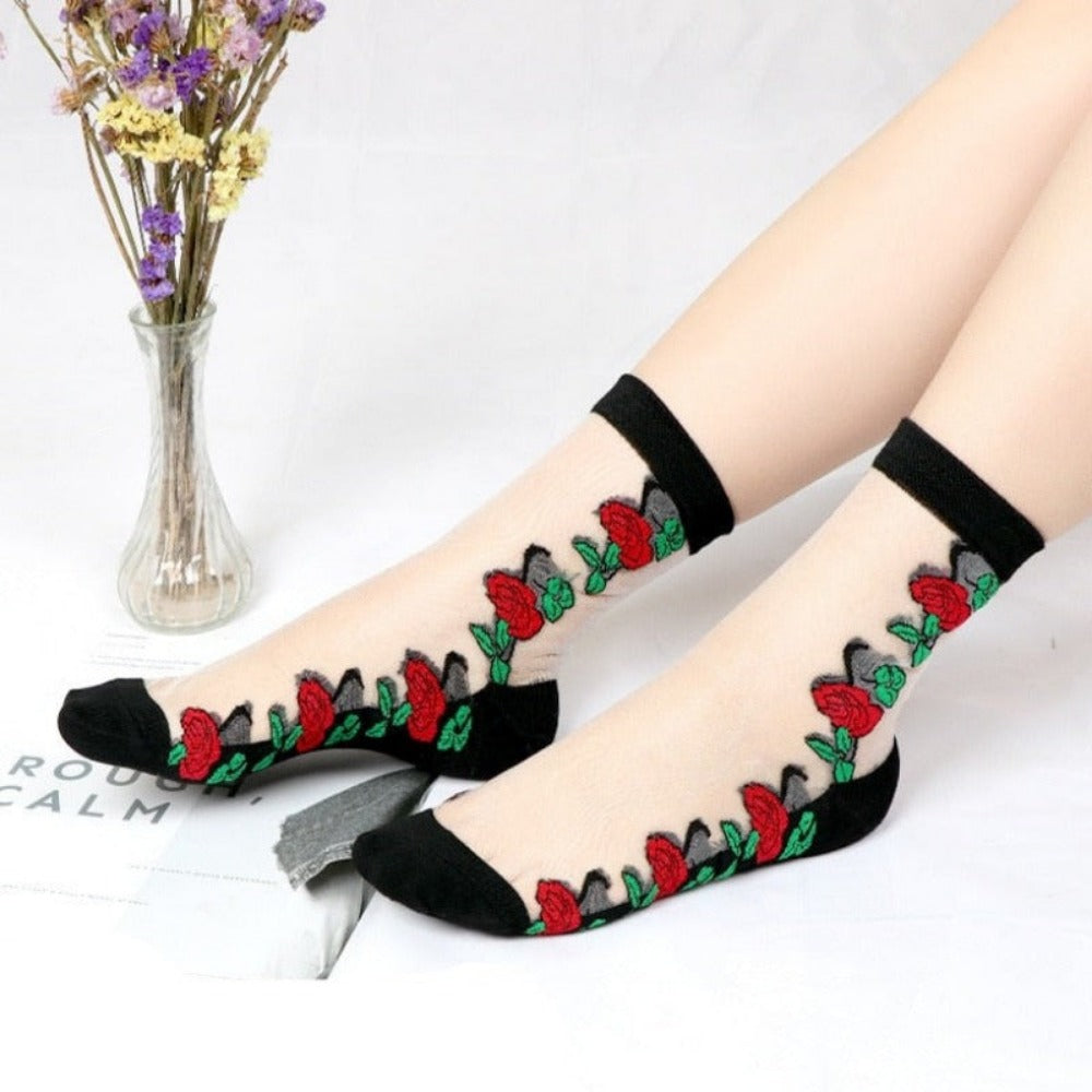 Everyday.Discount socks for women nylonic socks heels halfsocks socks polkadots spandex invisible transparent sheer ankle socks tights toesocks thin compression socks ankle length 