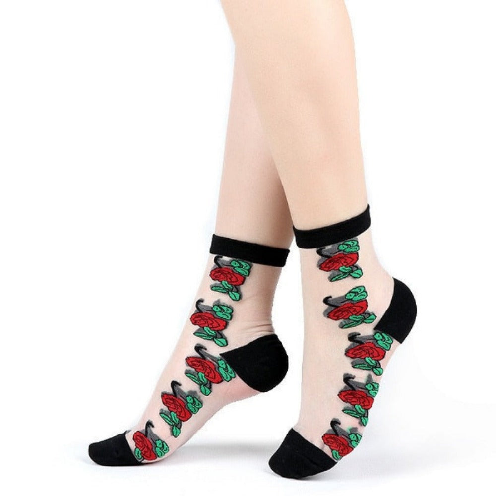 Everyday.Discount socks for women nylonic socks heels halfsocks socks polkadots spandex invisible transparent sheer ankle socks tights toesocks thin compression socks ankle length 