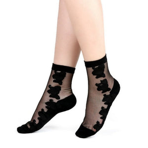 Everyday.Discount socks for women nylonic socks heels halfsocks socks polkadots spandex invisible transparent sheer ankle socks tights toesocks thin compression socks ankle length 