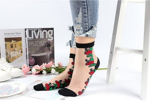 Everyday.Discount socks for women nylonic socks heels halfsocks socks polkadots spandex invisible transparent sheer ankle socks tights toesocks thin compression socks ankle length 
