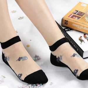 Everyday.Discount women's socks dresses heels halfsocks summer tights thin toesocks socks women nylonic invisible transparent sheer socks ankle length 