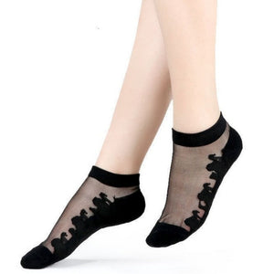 Everyday.Discount socks for women nylonic socks heels halfsocks socks spandex invisible transparent sheer ankle socks tights toesocks thin compression socks ankle length  