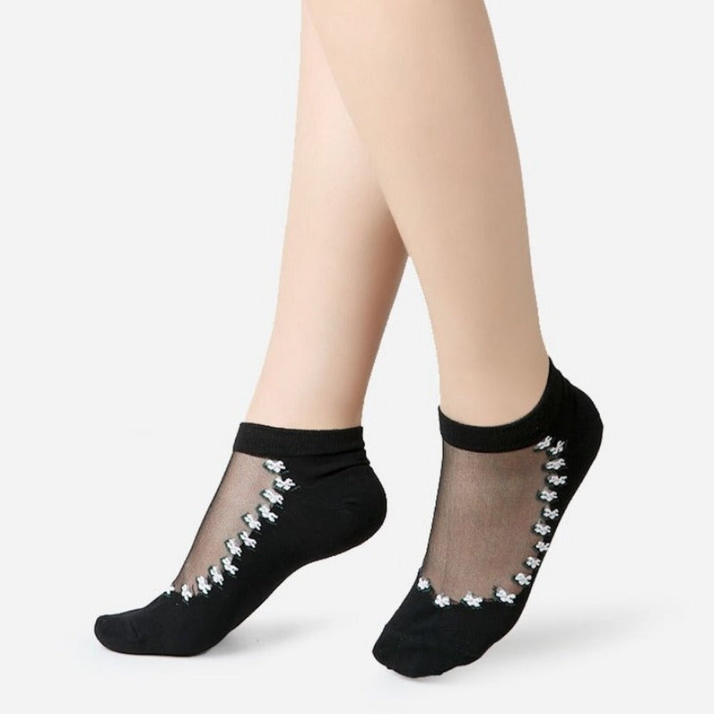 Everyday.Discount socks for women nylonic socks heels halfsocks socks spandex invisible transparent sheer ankle socks tights toesocks thin compression socks ankle length  