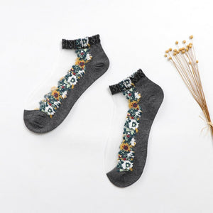 Everyday.Discount socks for women nylonic socks heels halfsocks socks spandex invisible transparent sheer ankle socks tights toesocks thin compression socks ankle length  