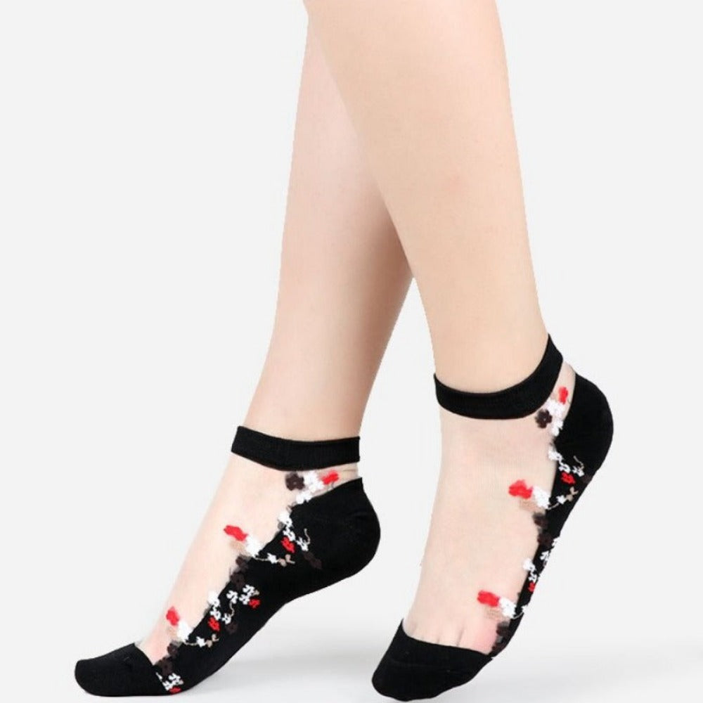Everyday.Discount socks for women nylonic socks heels halfsocks socks spandex invisible transparent sheer ankle socks tights toesocks thin compression socks ankle length  