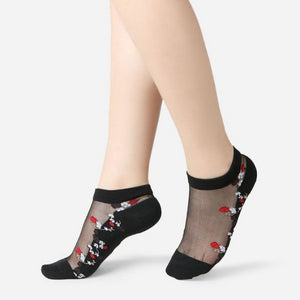 Everyday.Discount socks for women nylonic socks heels halfsocks socks spandex invisible transparent sheer ankle socks tights toesocks thin compression socks ankle length  