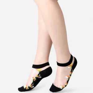 Everyday.Discount socks for women nylonic socks heels halfsocks socks spandex invisible transparent sheer ankle socks tights toesocks thin compression socks ankle length  