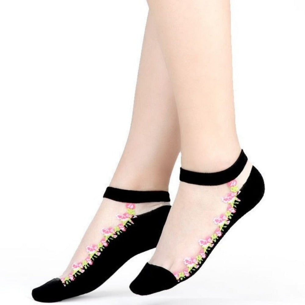 Everyday.Discount socks for women nylonic socks heels halfsocks socks spandex invisible transparent sheer ankle socks tights toesocks thin compression socks ankle length  