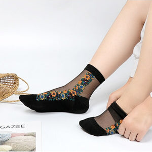 Everyday.Discount socks for women nylonic socks heels halfsocks socks spandex invisible transparent sheer ankle socks tights toesocks thin compression socks ankle length  