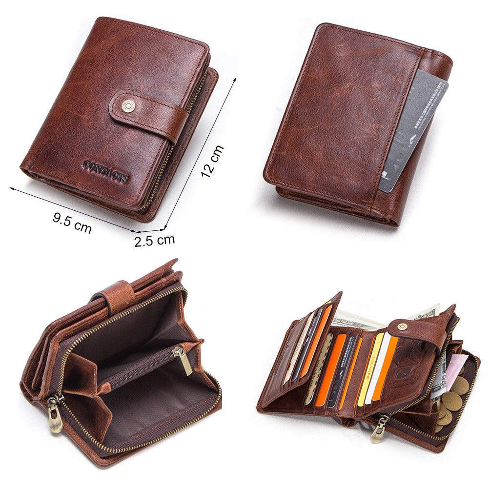Everyday.Discount buy men's leather wallets instagram tiktok facebook.customer coins discount.cards clutch artificial zipper leather scrubbed purses interior compartments photoholder organizer cardholder instagram everyday free.shipping 