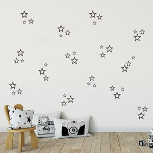 Everyday.Discount wallstickers bedroom decals silver goldcolor hollow starry decoration interior childroom kids bedroom wall vs interior decoration decals adhesive furniture window mural realistic wall ceiling cheap price cute personalized color decals 