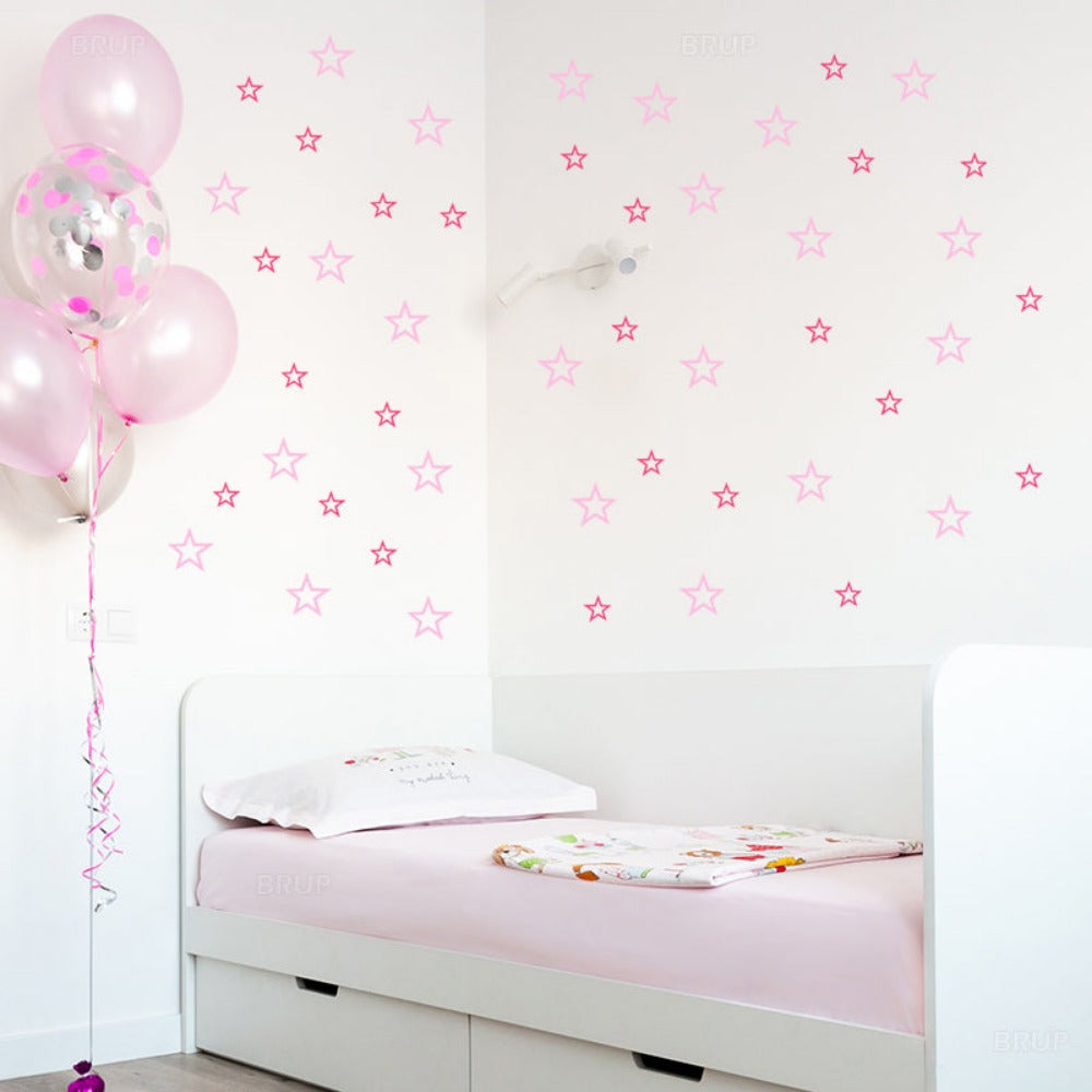 Everyday.Discount wallstickers bedroom decals silver goldcolor hollow starry decoration interior childroom kids bedroom wall vs interior decoration decals adhesive furniture window mural realistic wall ceiling cheap price cute personalized color decals 