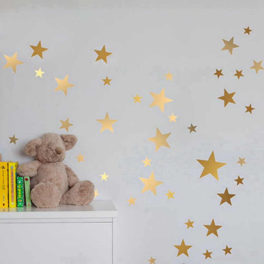 Everyday.Discount wallstickers babybedroom decals starry sky decoration interior wallstickers childroom wallstickers bedroom decals silver goldcolor decoration interior kids wall adhesive furniture window mural realistic wall ceiling cheap price personalized color decals  