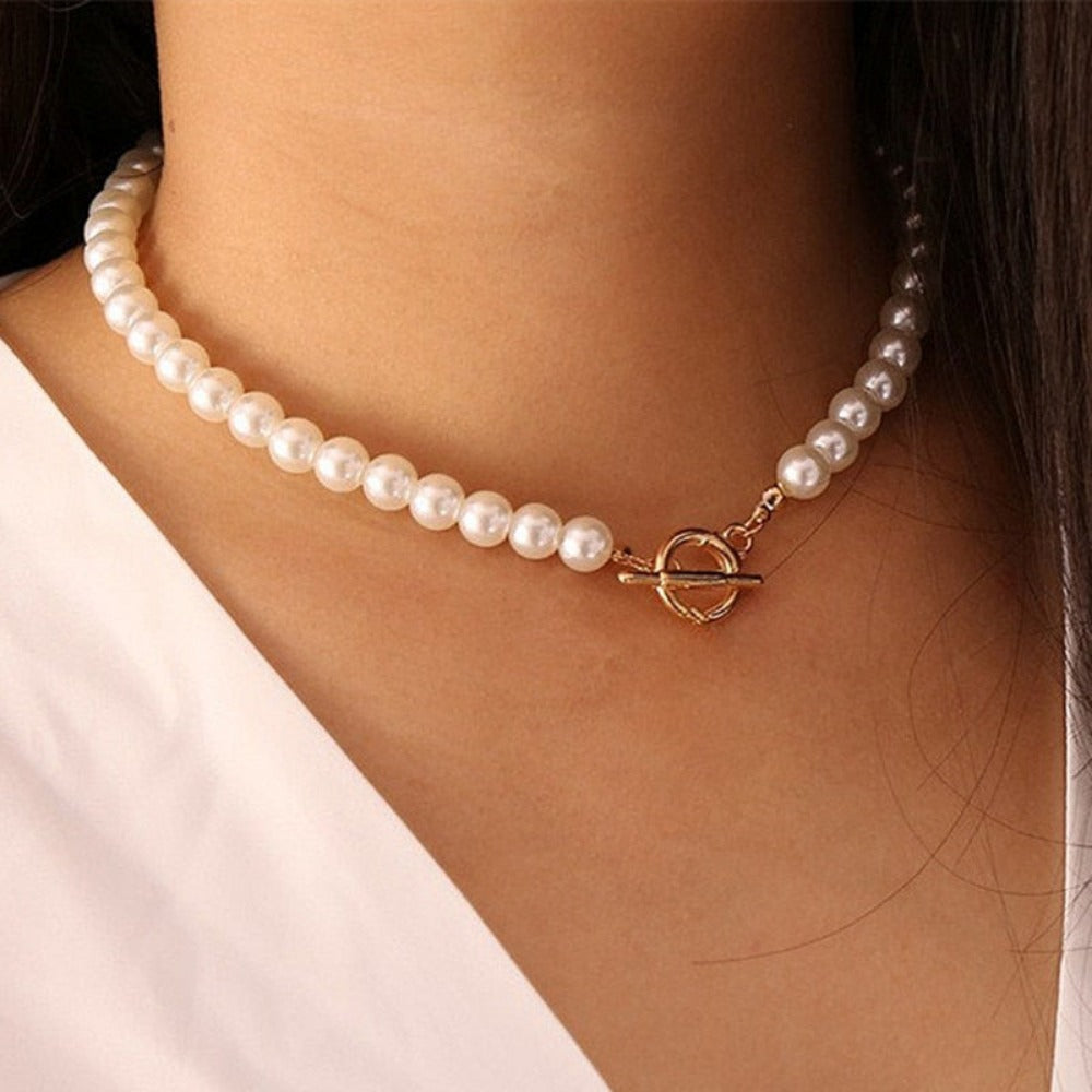 Everyday.Discount women women pearl choker vs necklaces choker goldcolor pendants beads collar necklace linked'in circle chokers charm collars good quality cheap price fashionable everyday wear jewelry  
