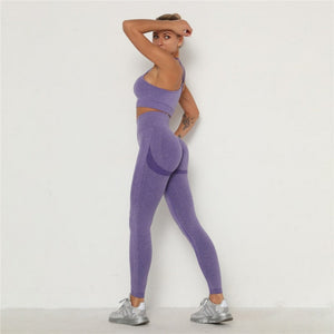 Everyday.Discount gymset seamless longsleeve sleeveless croptop squat proof pushup leggings sportset cotton blends antipilling breathable quick drying workout pushup leggings ankle-length fitnesswear vs workout yogapant leggings gymwear sportswear 