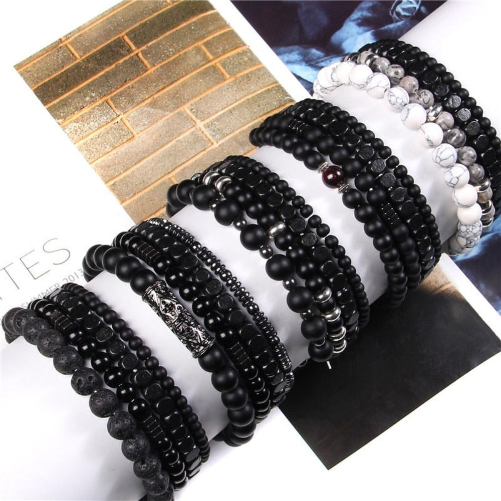 Everyday.Discount unisex beads bracelets buddhism feng shui obsidian stone beads wristband inspiration charm friendship couple lovers friends natural stones vs beaded buddha summer beach cute elastic gemstone quartz beads bracelets  