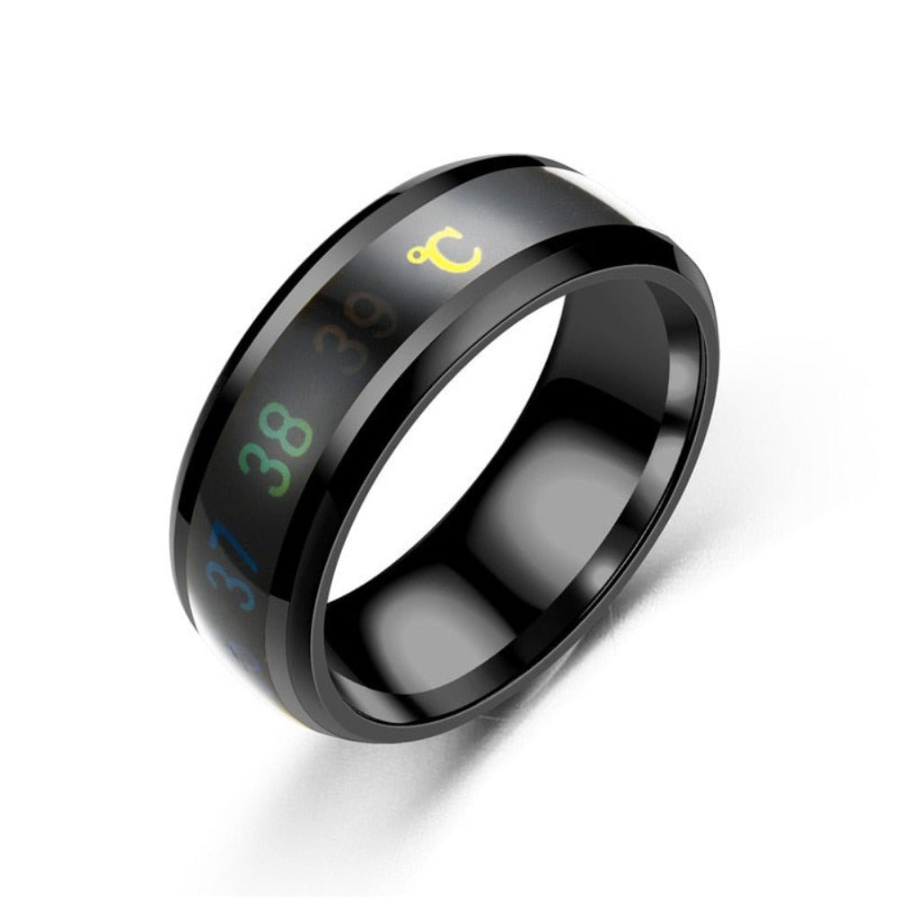 Everyday.Discount buy finger temperature rings tiktok facebook.customer rings with bodyheating measurements pinterest stainless fashionable silver blackcolor goldcolor rings instagram everyday streetwear fashionable men's jewelry rings free.shipping 