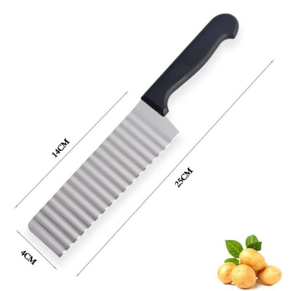 buy potato knife pinterest slicer and dicer knives facebookvs waved kitchen onion scalloped potatoes slicer knives tiktok youtube videos cuttings french potatoes salad chopped slicing wrinkled vegetables instagram kitchen shaped knives for fried french potatoes stainless blade various style multi quick potato slicers kitchenaid everyday free.shipping 