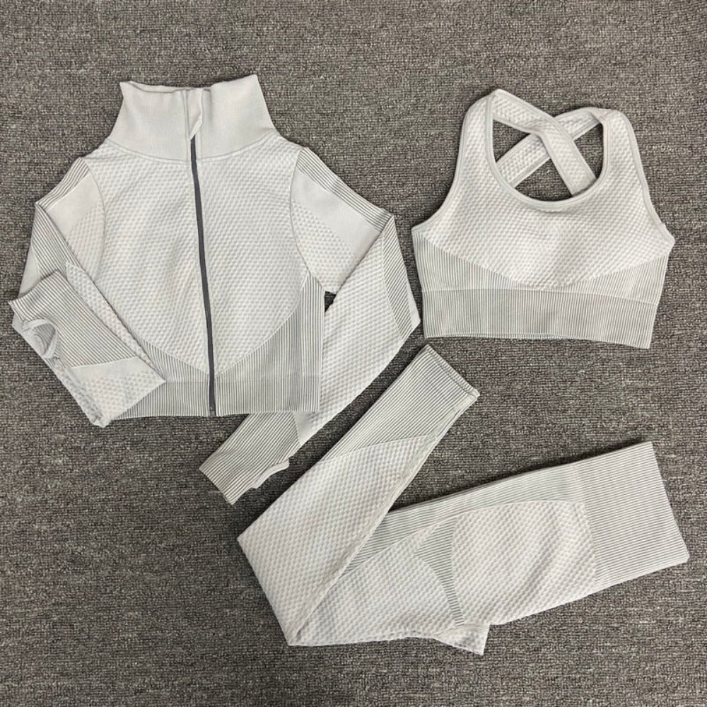 Everyday.Discount gymset clothing sportswear highwaist shorts+bra+coat+pants u.s.a. style workout clothes cotton blends longsleeve bratop and leggings suits free.shipping 
