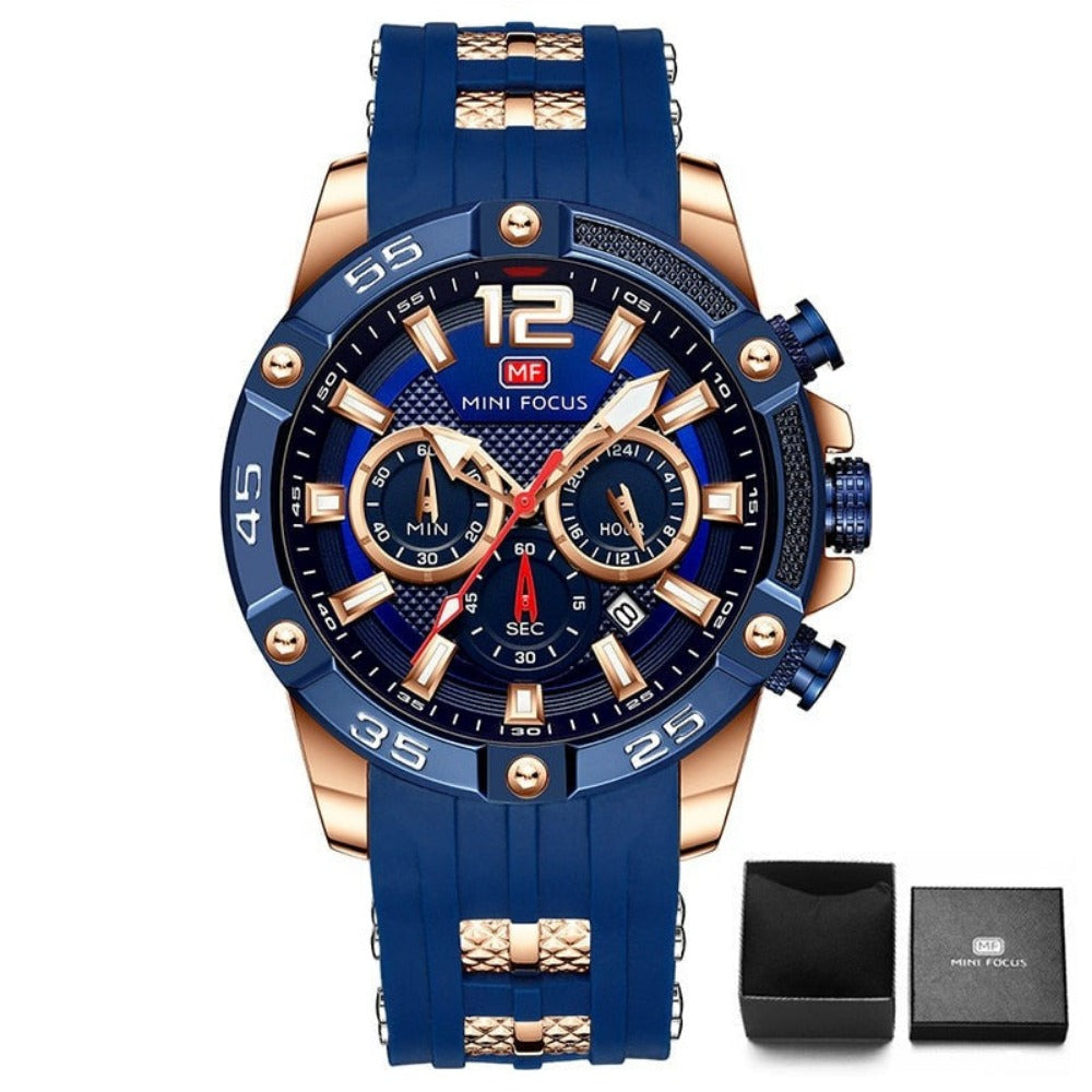 EveryDay.Discount men's chronograph analog quartz wristwatches vs sports watch