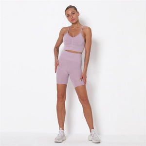 Everyday.Discount gymset seamless longsleeve sleeveless croptop squat proof pushup leggings sportset cotton blends antipilling breathable quick drying workout pushup leggings ankle-length fitnesswear vs workout yogapant leggings gymwear sportswear 