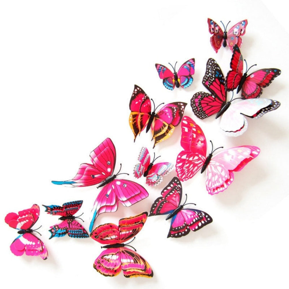 Everyday.Discount butterflies rose bluecolor yellow white wallstickers interior decals colorful interior mural butterflies rose silver butterflies interior decoration decals adhesive kitchen furniture cafe windows realistic goldcolor wall ceiling coffeecorner cheap price cute personalized butterflies  