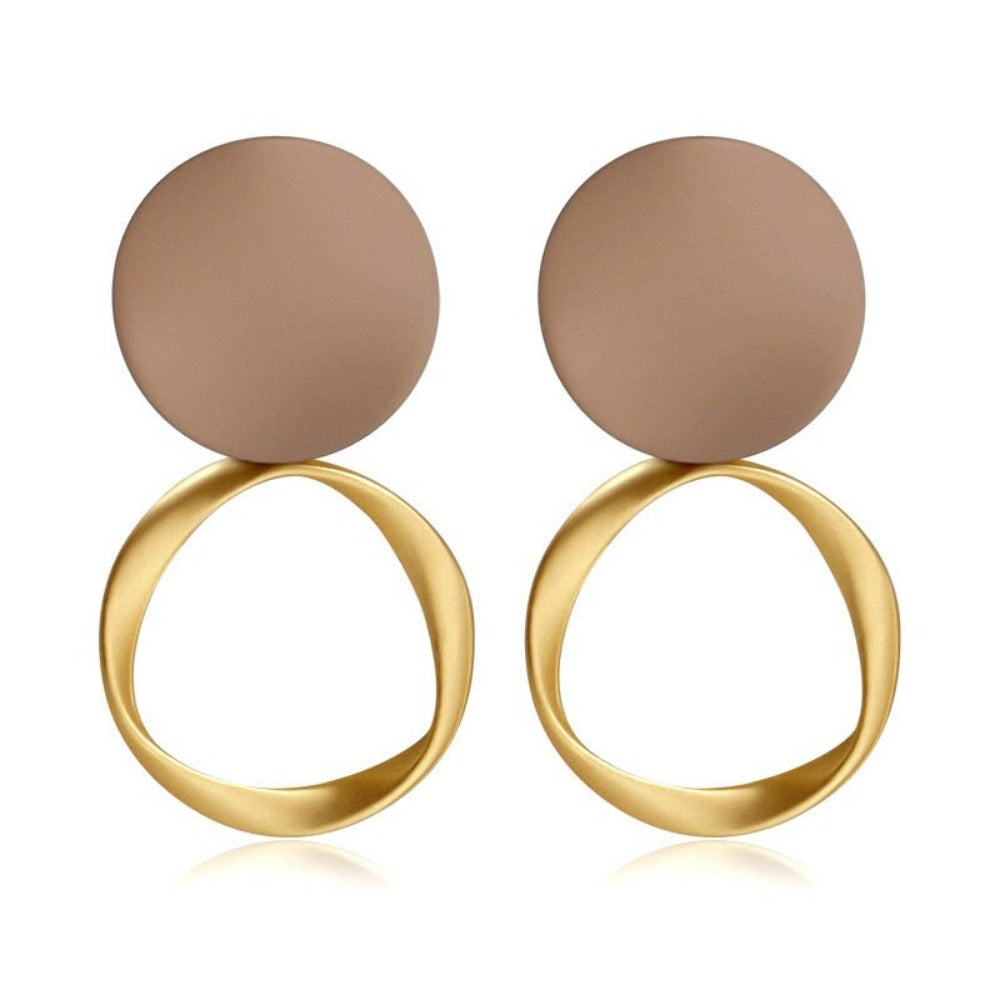 geometric women earrings asymetric dangles triangle ear jewelry ✈️ free.shipping