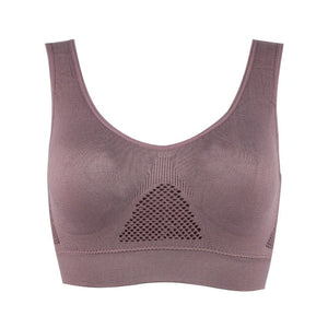 Everyday.Discount womens mesh sports bra's seamless bratop breathable women's frameless bra seamless for women wear your bra everyday for cleavage underwire 