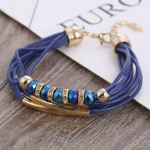 Everyday.Discount women multilayer handwoven rope bohemian charm cheap bracelets 