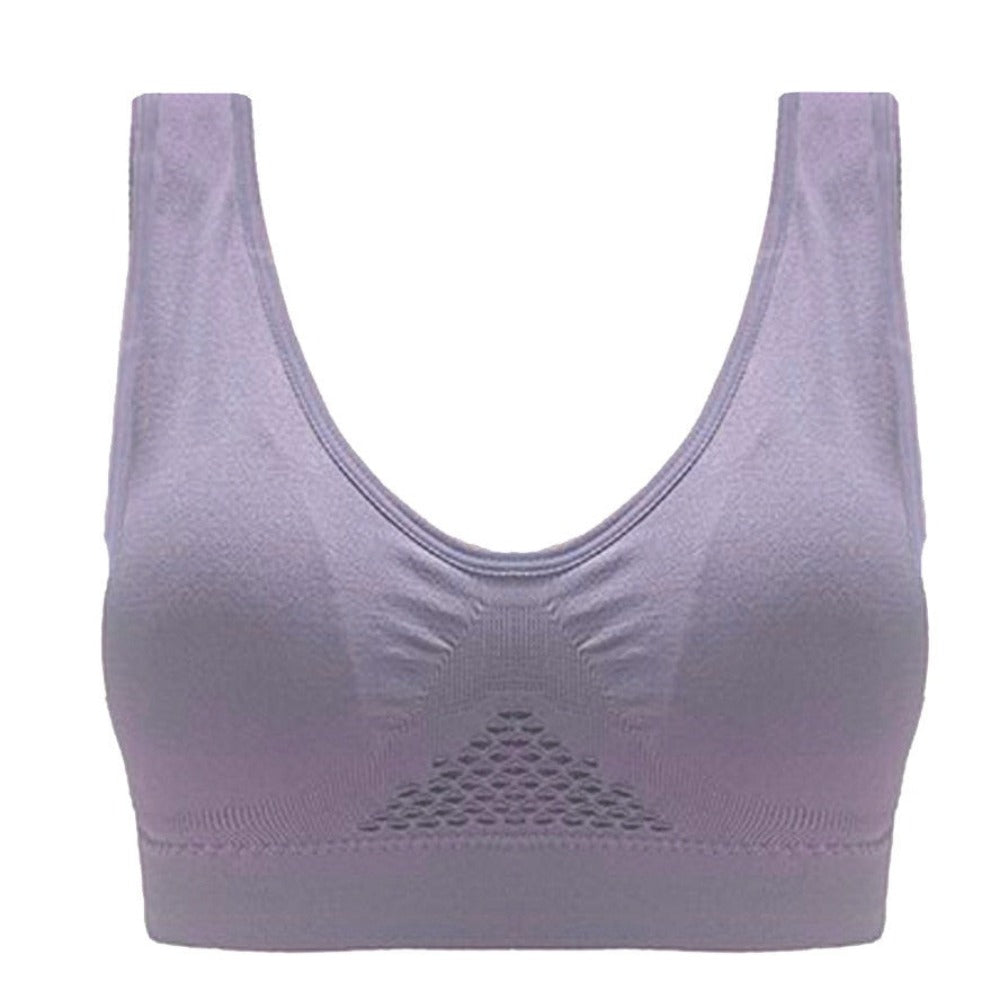 Everyday.Discount womens mesh sports bra's seamless bratop breathable women's frameless bra seamless for women wear your bra everyday for cleavage underwire 
