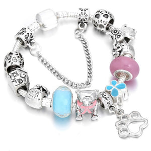 Everyday.Discount women bracelets charm beads various color cheap beautiful jewelry silver color bracelets pendants crystal balls various colors jewelry 