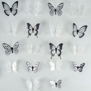 Everyday.Discount interior mural butterflies wallstickers dark vs white rainbow colors interior decoration decals adhesive rainbow colors kitchen furniture vs coffeecorner cafe windows realistic wall ceiling cheap price cute personalized butterflies 