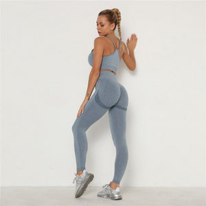 Everyday.Discount gymset seamless longsleeve sleeveless croptop squat proof pushup leggings sportset cotton blends antipilling breathable quick drying workout pushup leggings ankle-length fitnesswear vs workout yogapant leggings gymwear sportswear 