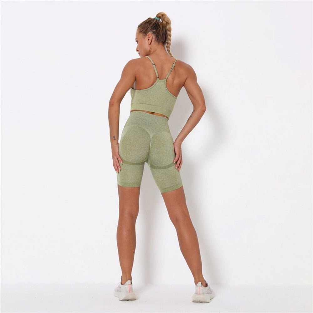 Everyday.Discount gymset seamless longsleeve sleeveless croptop squat proof pushup leggings sportset cotton blends antipilling breathable quick drying workout pushup leggings ankle-length fitnesswear vs workout yogapant leggings gymwear sportswear 