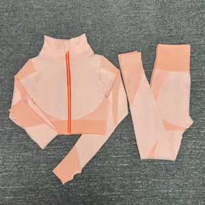 Everyday.Discount gymset clothing sportswear highwaist shorts+bra+coat+pants u.s.a. style workout clothes cotton blends longsleeve bratop and leggings suits free.shipping 