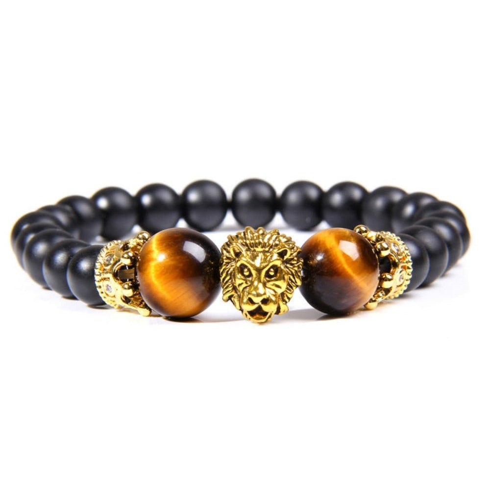 Everyday.Discount bracelets gemstone stretchy beads buddhism crown skull wristband charm summer beach cute elastic gemstone quartz beads bracelets
