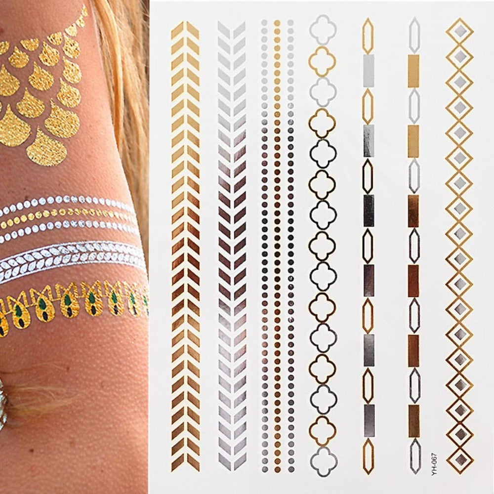 Everyday.Discount women's sparkle goldcolor maori inktattoo upperarm wrist breast vs above knee legs makeup decal cheap price mythical cute temporary inka style tribal exclusive coverup cute balm brow behind ear drawings armsleeve floral sleeves under above eyes heart ringfinger tattooart 