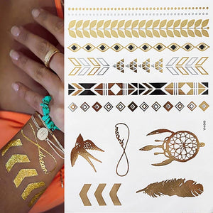 Everyday.Discount women's sparkle goldcolor maori inktattoo upperarm wrist breast vs above knee legs makeup decal cheap price mythical cute temporary inka style tribal exclusive coverup cute balm brow behind ear drawings armsleeve floral sleeves under above eyes heart ringfinger tattooart 