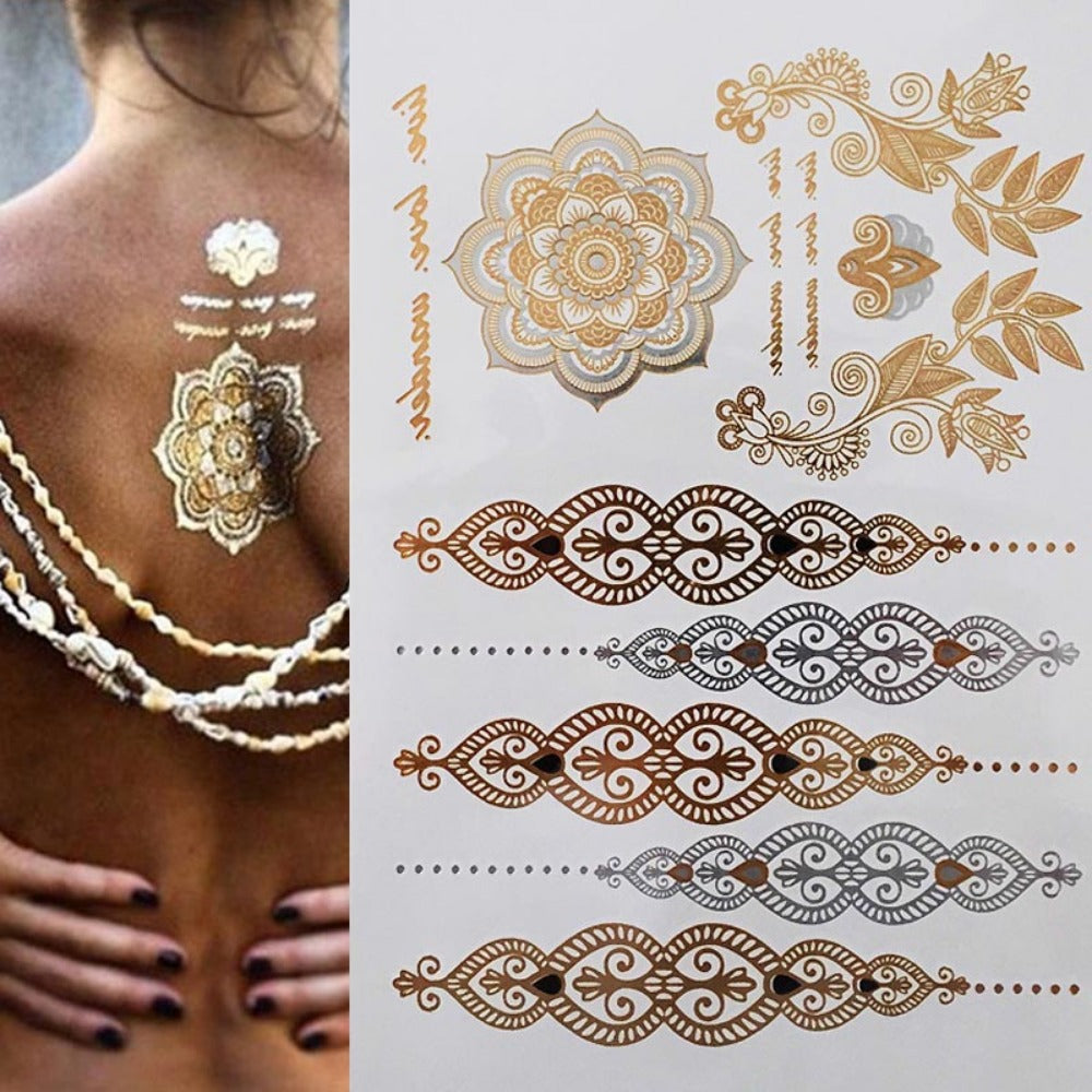 Everyday.Discount women's sparkle goldcolor maori inktattoo upperarm wrist breast vs above knee legs makeup decal cheap price mythical cute temporary inka style tribal exclusive coverup cute balm brow behind ear drawings armsleeve floral sleeves under above eyes heart ringfinger tattooart 