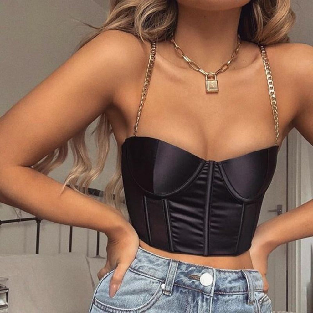 Everyday.Discount buy buy women's croptop tiktok videos facebooksummer dark camis goldcolor straps sleeveless women clothing crops camis gothic t-shirts elastic fitted bodytop clothings bratop streetfashion wear womens bust crop camis europe styles pinterest moda wear with heels pant leggings trousers instagram boutique everyday.discount free.shipping