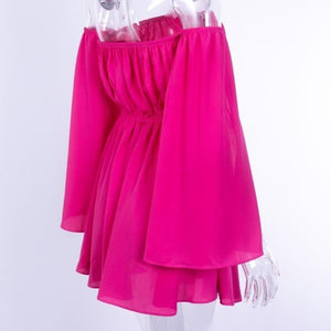 EveryDay.Discount women summer beach style dresses above knee length elastic with sleeves u.s.a. europe style beach vacation summerwear dresses 