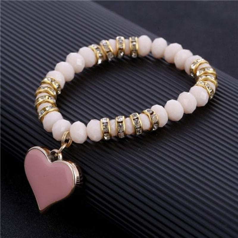 Everyday.Discount women bracelets heart beads charm beautiful boho cheap bracelets