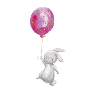 Everyday.Discount cute grey bunnies rabbit wallstickers for kids cat babies nursery wall decals balloons cloud interior decoration wallsticker bedroom watercolor wall kids adhesive furniture window mural realistic cheap personalized
