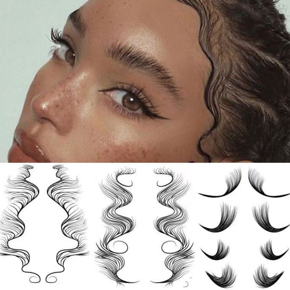 Everyday.Discount temporary curly hairdrop women's hairedge inktattoo hairline edging facetattoos