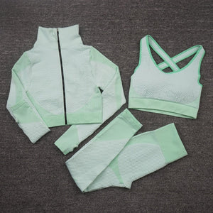 Everyday.Discount gymset clothing sportswear highwaist shorts+bra+coat+pants u.s.a. style workout clothes cotton blends longsleeve bratop and leggings suits free.shipping 